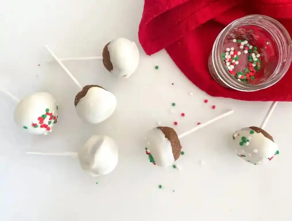 Chocolate Dipped Gingerbread Cake Pops