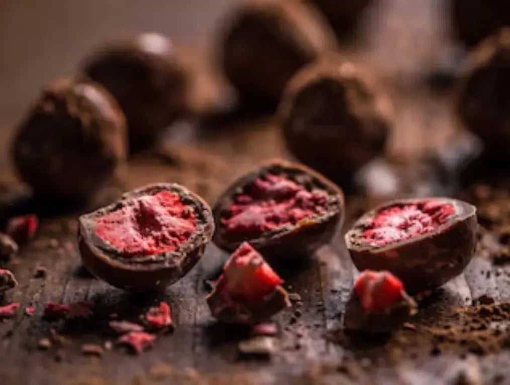 Raspberry Pistachio Tartufo