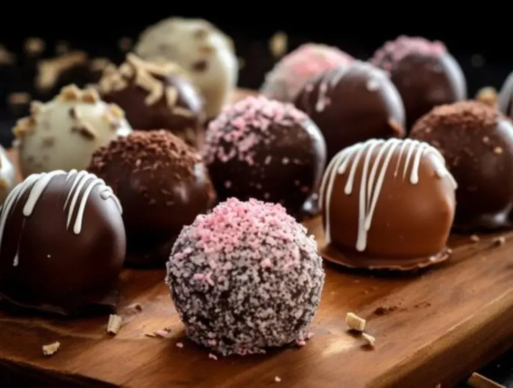 Triple Chocolate Pistachio Tartufo