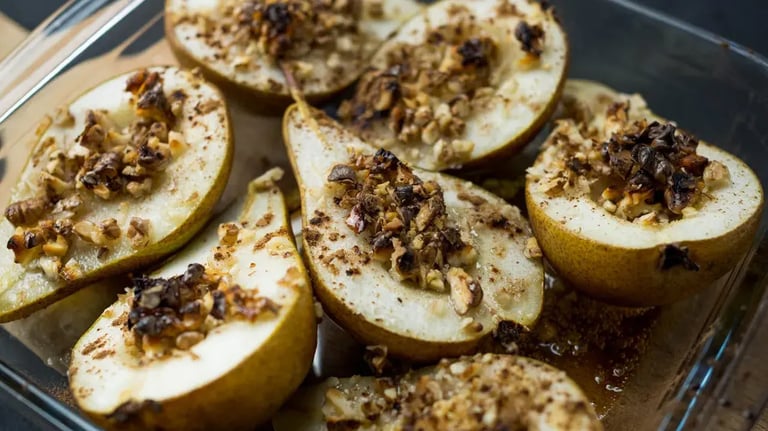 Honey Baked Pears with Walnuts: A Comforting Dessert for Fall