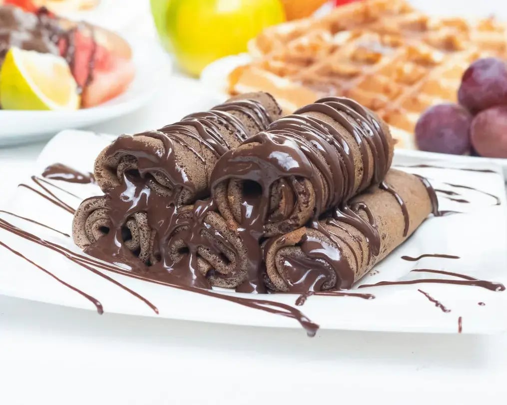 Chocolate Drizzled Biscuits