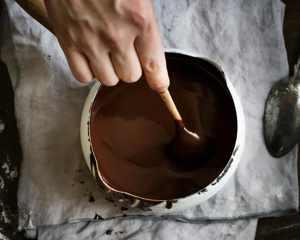Melted Chocolate For Drizzle