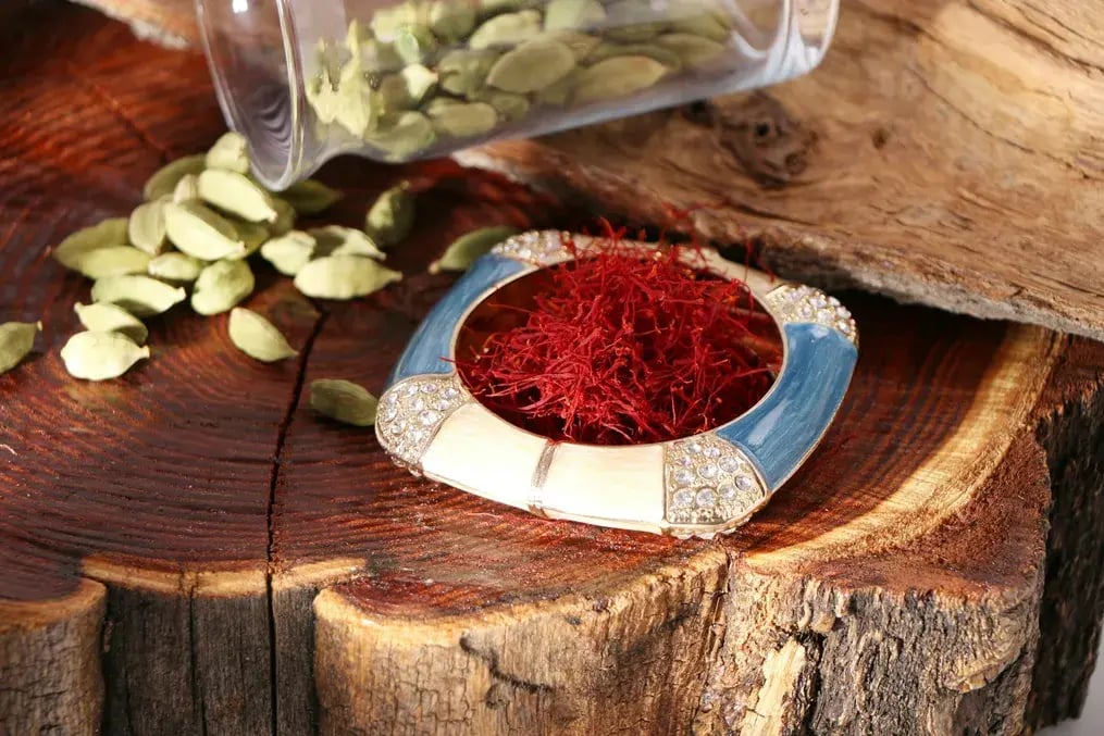 Infuse it with Saffron and Cardamom
