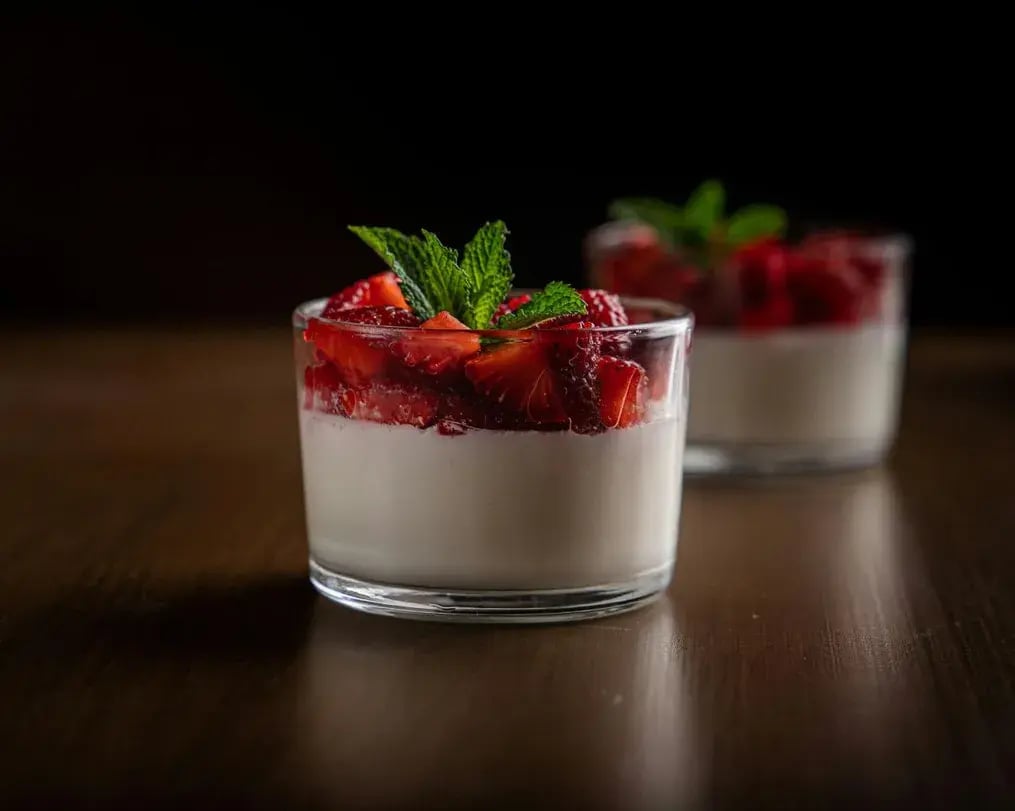 panna cotta with oreo and crispello