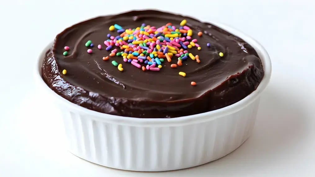 Dark Chocolate Mousse With Pistachio And Gems Garnish A Whimsical Take