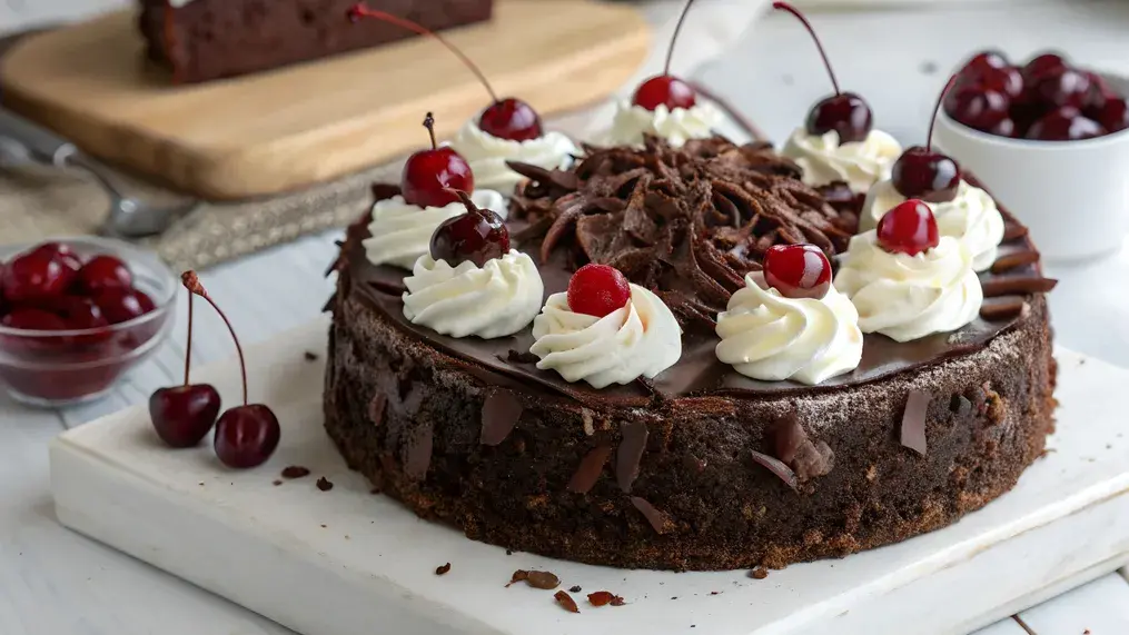 How To Bake A Cherry Oreo Cola Cake With Cashew Drizzle
