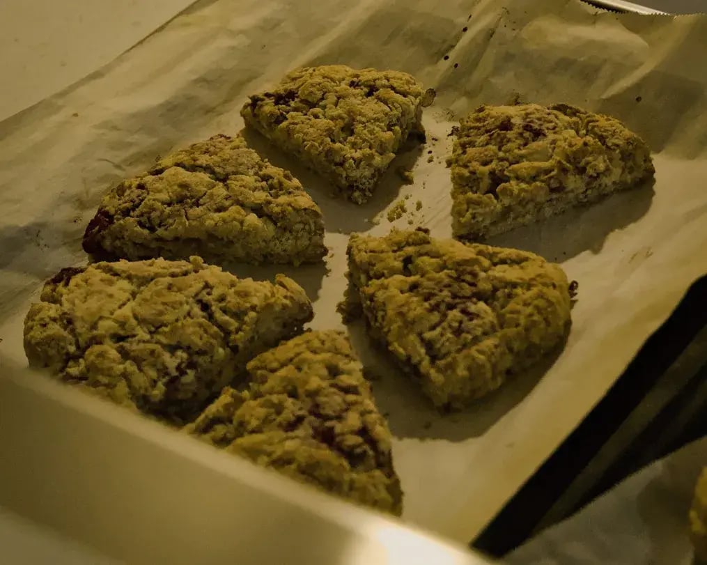 Freshly baked cookies
