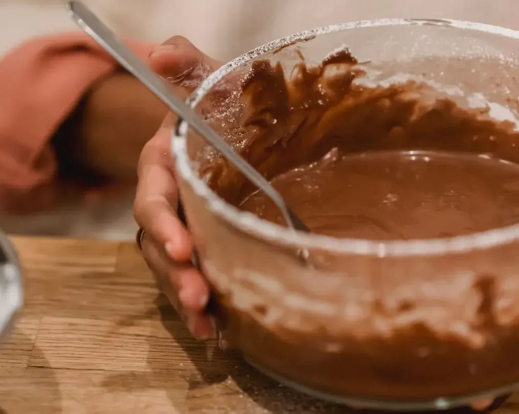 Cake Batter Ready For Baking