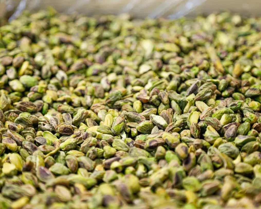 Roasted Pistachios In A Blender.