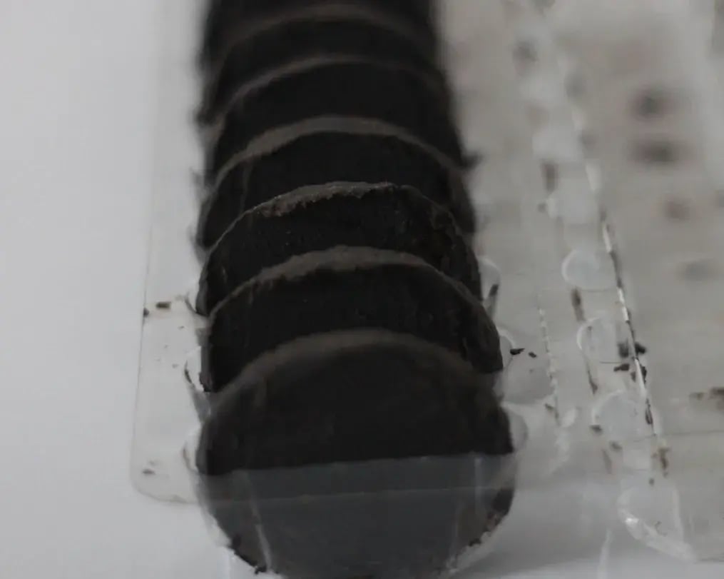 Closeup of oreos