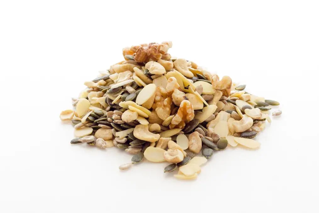 How to Create a Perfectly Crisp Almond Topping for Coconut Cream Pie - Almond and Sesame Crunch Mix