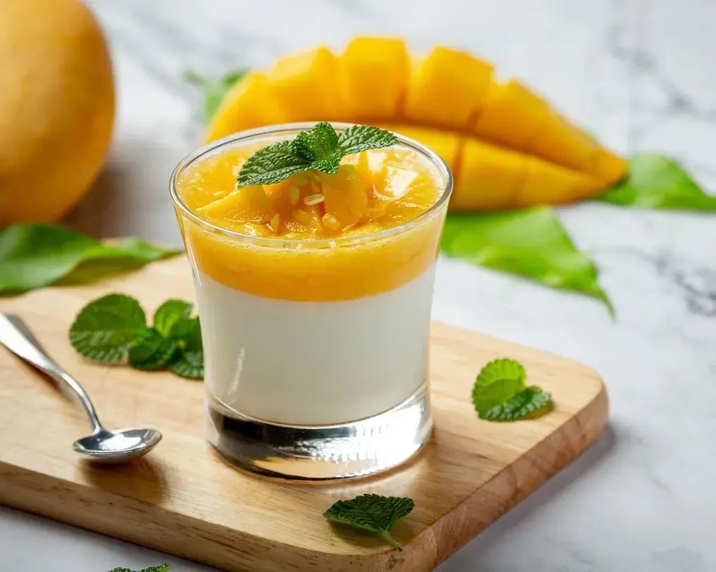 How to Incorporate Crispello Chunks Without Making Mousse Watery - Mango Mousse with Crispello