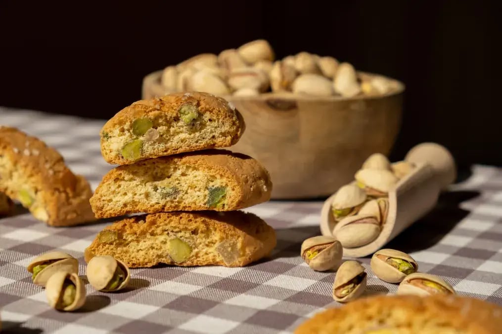 Pistachio Shortbread Cookies