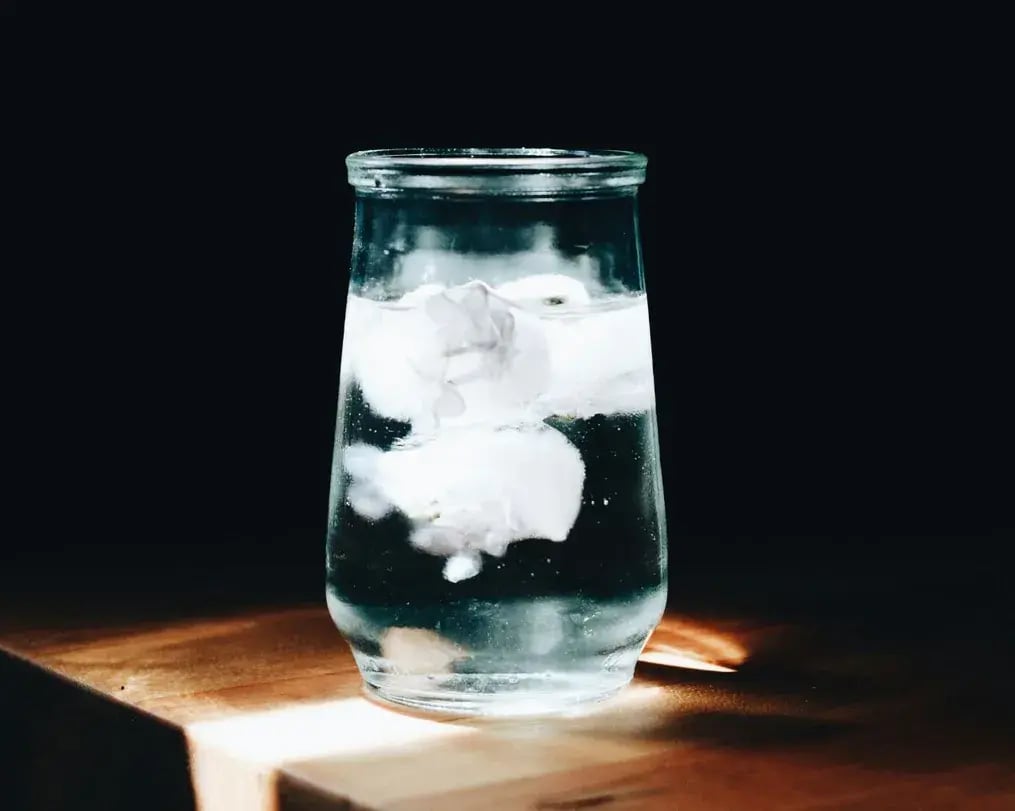Water and Sugar in a glass