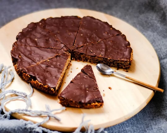 Ganache Filled Chocolate Tart