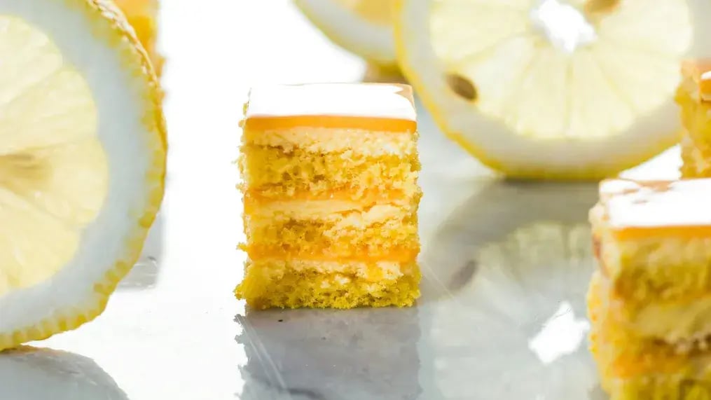 Zesty Tang Glazed Lemon Sheet Cake