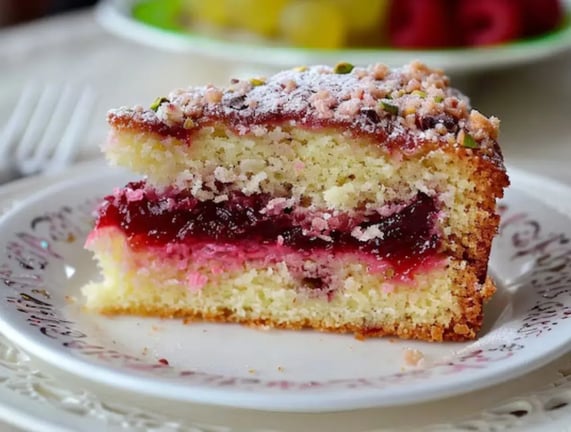 How to Make Almond Cake with a Luscious Raspberry Jam Filling