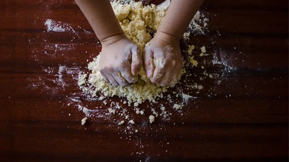 kneading-karanji