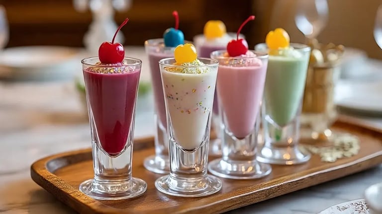 Use Shot Glasses for Creamy Desserts