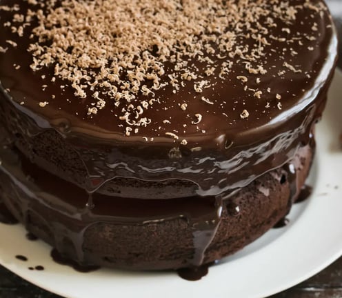 Feature Image - Matilda chocolate cake with chocolate drip