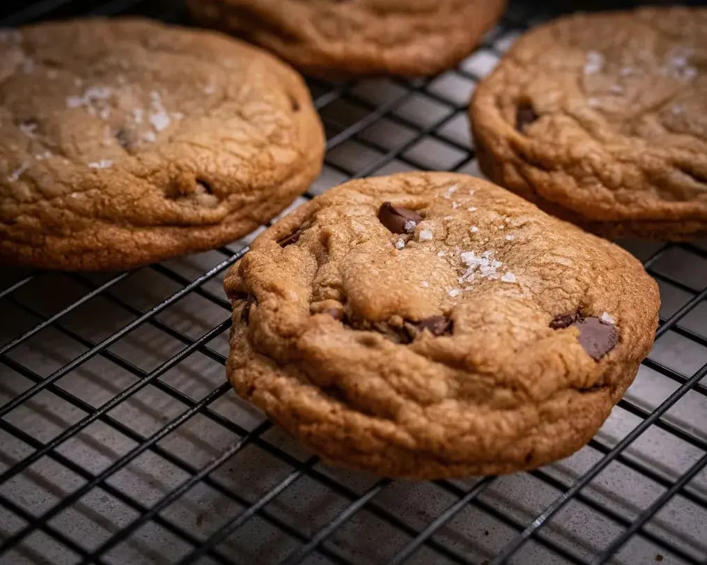 cookies made with melted butter