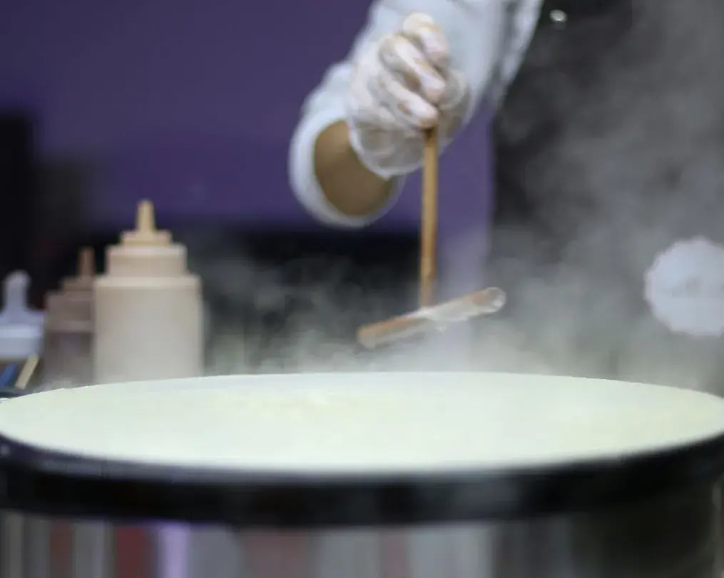 Milk Steaming For Pudding