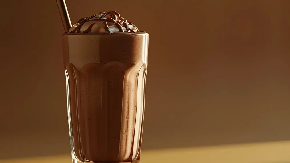 Recipe For Iced Coffee Chocolate Milkshake With Pistachio