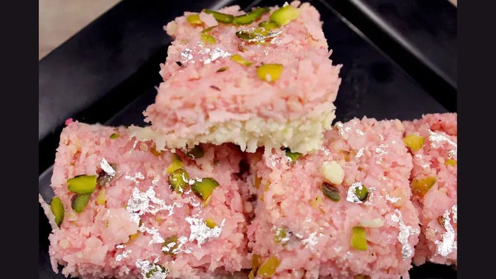 Layered Coconut Barfi