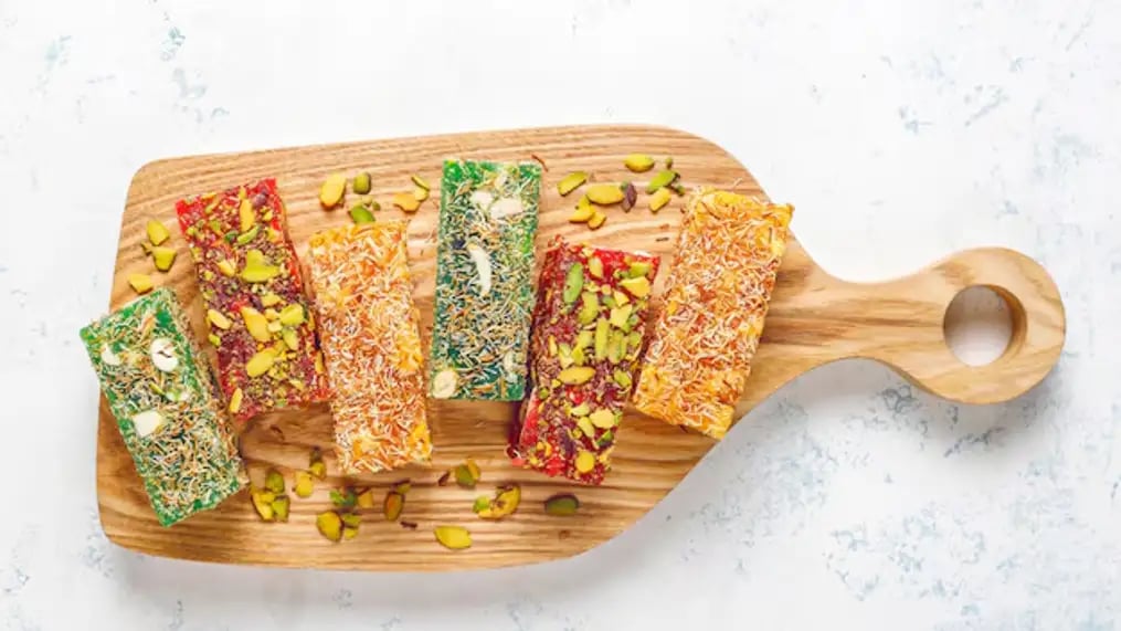 Cardamom And Saffron Halva Bars
