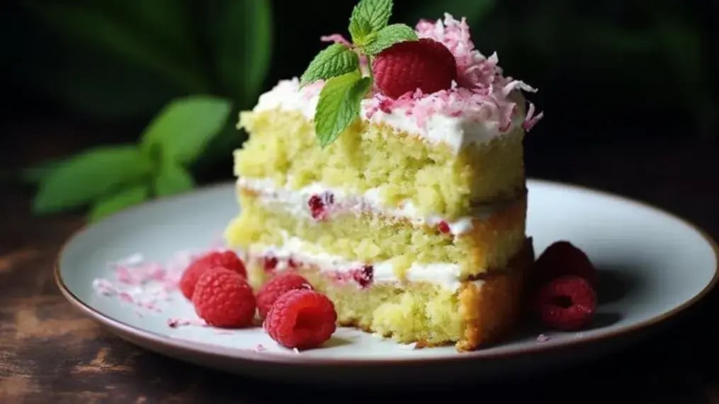 Raspberry, Lemon and Coconut Slice