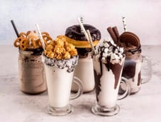 Indulgent Chocolate Hazelnut Milkshake with Ice Cream