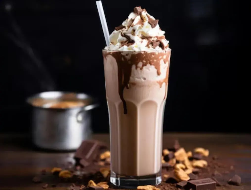 Step-by-Step Guide To Make Chocolate Hazelnut Milkshake with Ice Cream