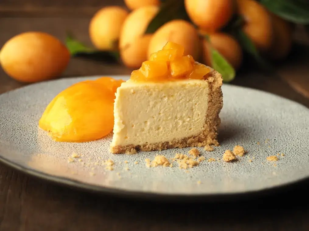 Mango Shrikhand Cheesecake