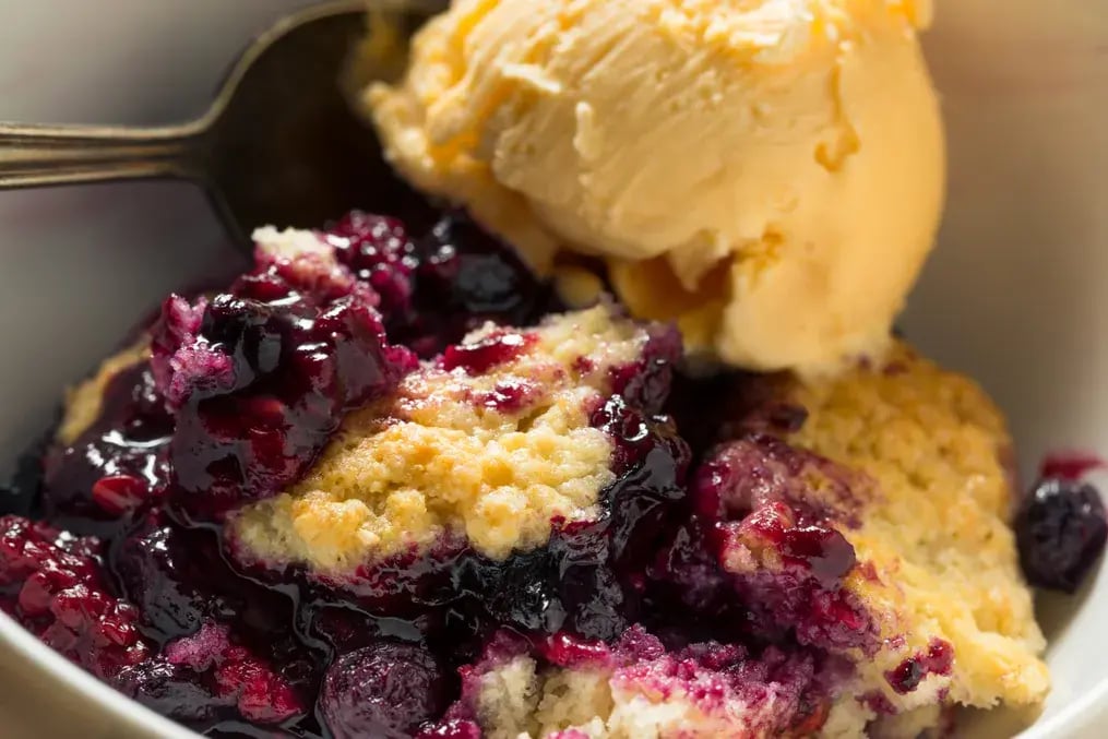 Lemon Blackberry Ice Cream