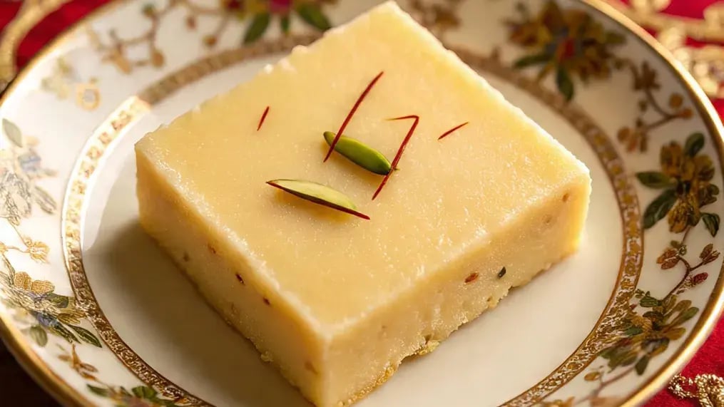 Two ingredients recipe for kalakand below and make your Janmashtami bhog platter complete with this last minute sweet