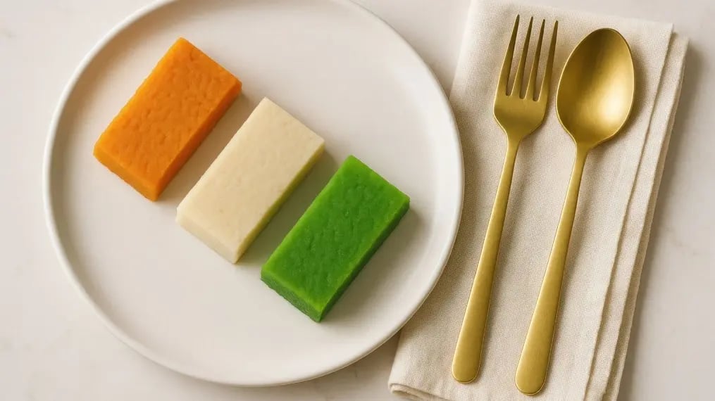 Tricolour Sweets For The School Independence Day Function