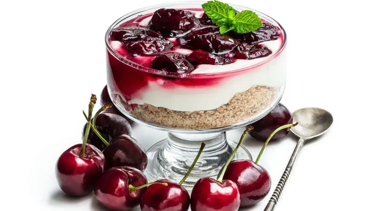 Layered Elegance: Cherry Puddings and Trifles for Festive Parties