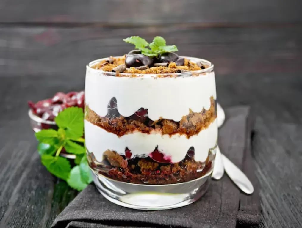 Black Forest Cream Cheese Parfait