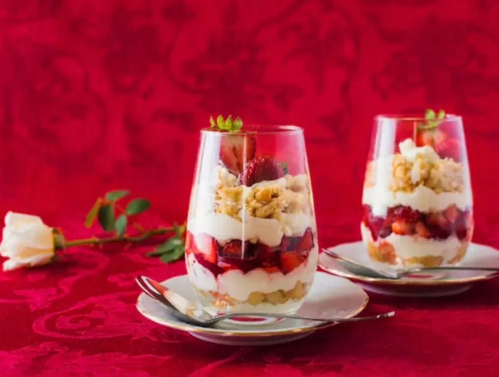 Classic Strawberry Cream Cheese Parfait