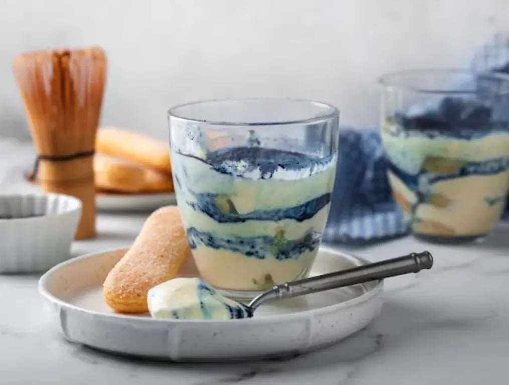Lemon Blueberry Cream Cheese Pudding