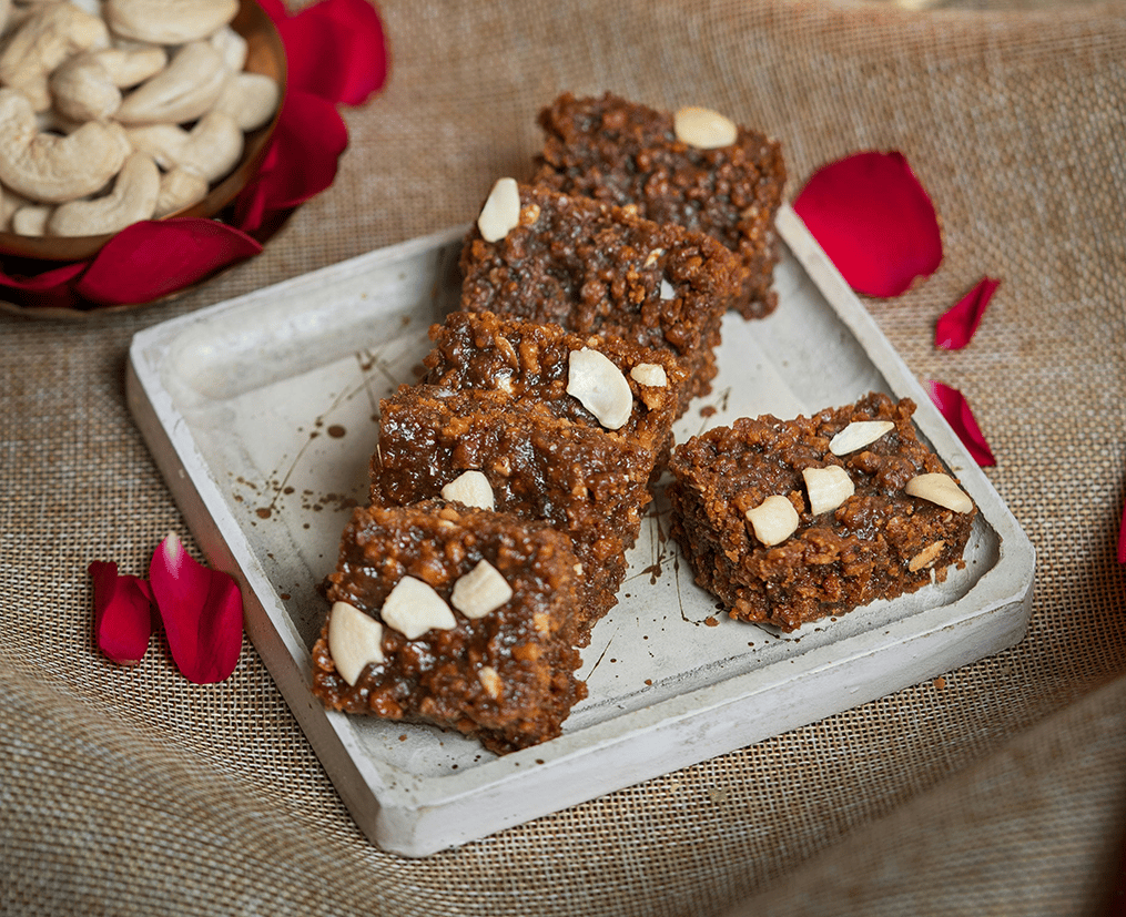 oats-barfi-with-nuts