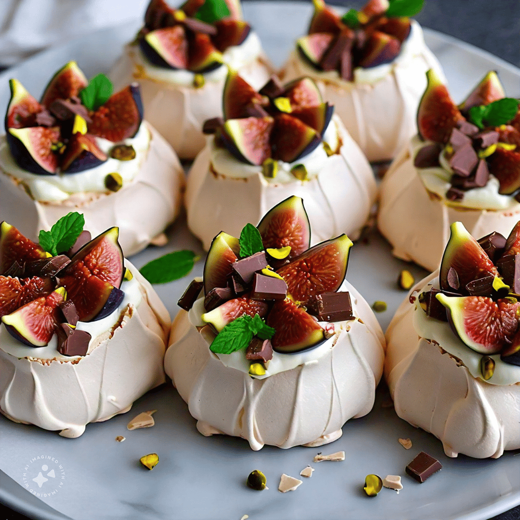 chocolate-and-fig-mini-pavlovas