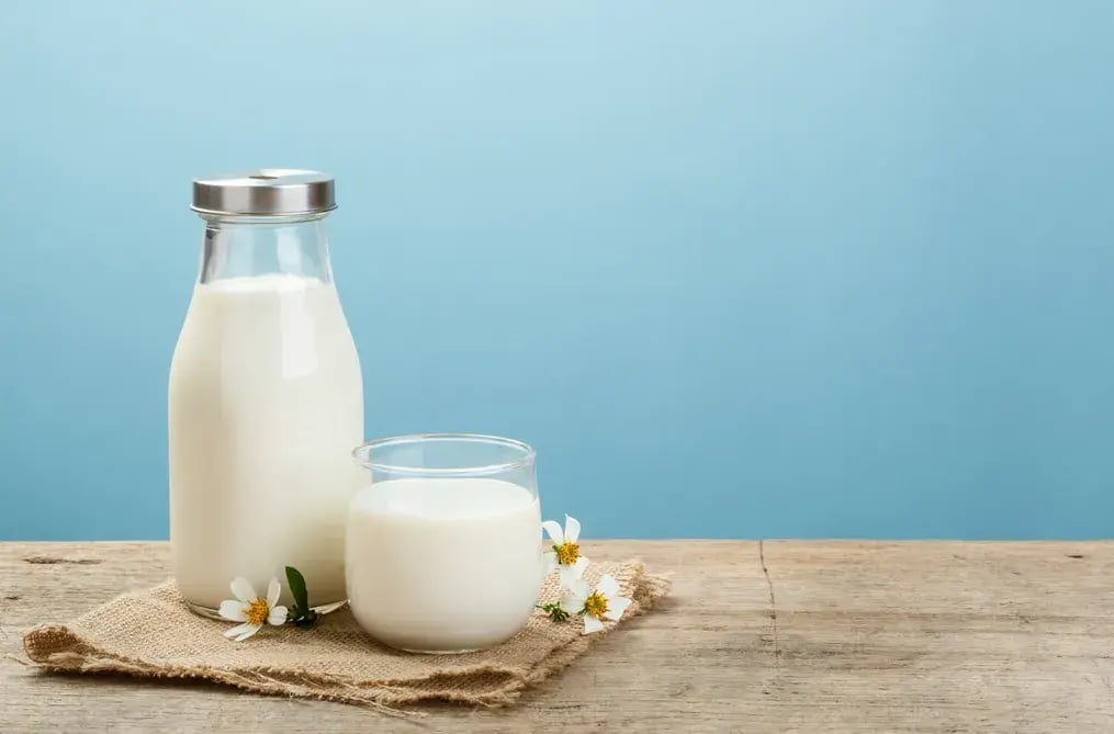 Pour Hot Milk over Roasted Rava Gradually