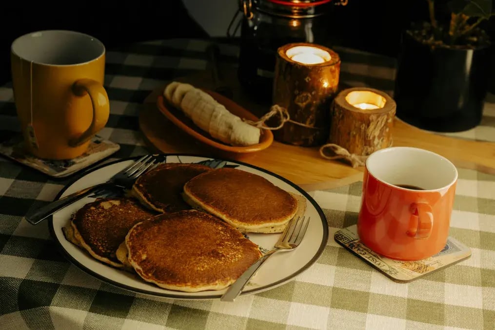 Breakfast Dessert Style Chocolate Pancakes