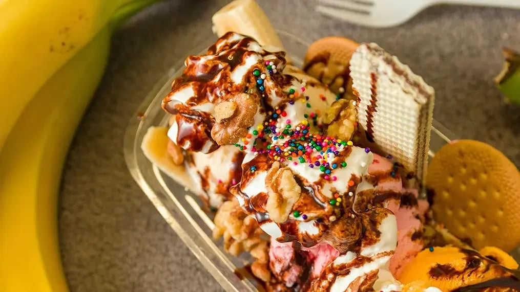 Banana Ice Cream Pops