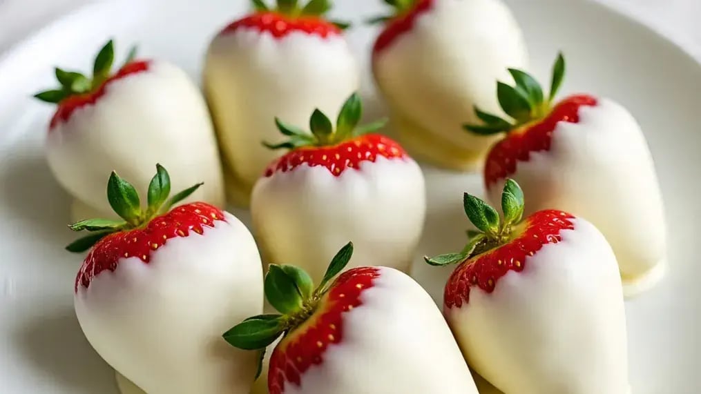 Easy Recipe For White Chocolate Pistachio Strawberries