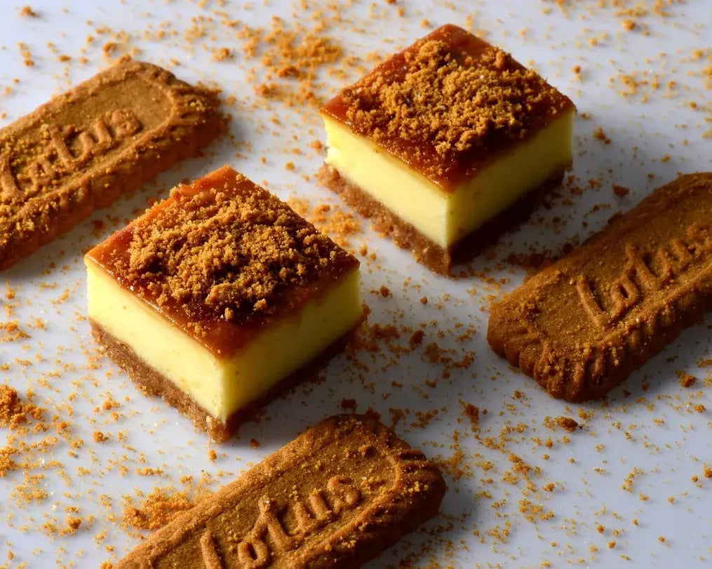 Lotus Biscoff mini cheesecake bites