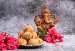 Mini Modak sweets for Ganesh Chaturthi in assorted flavors