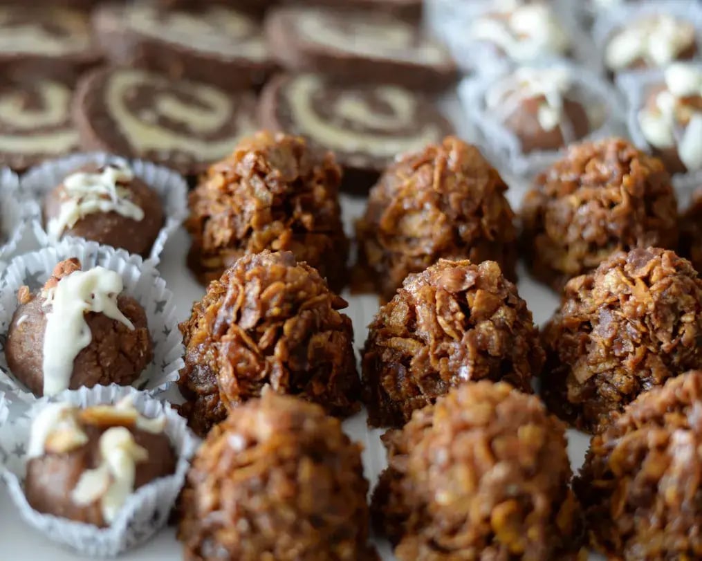 Silk Chocolate Biscuit Balls with coconut coating