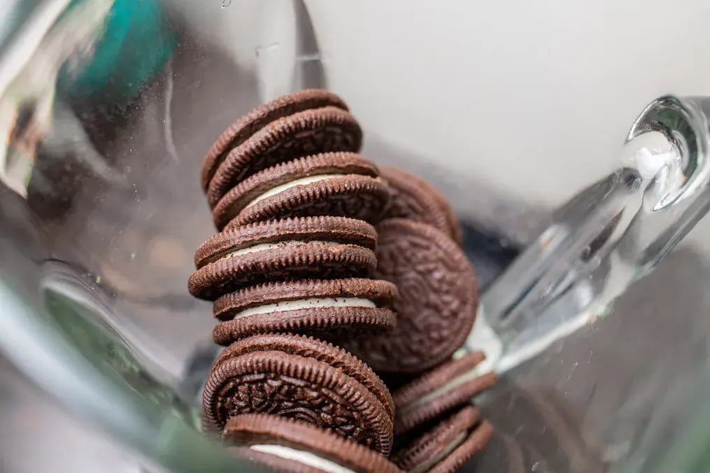 Oreos Are Ground Finely